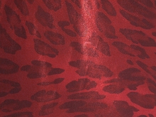 Wild Metallic Lycra - Red/Black