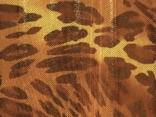 Wild Metallic Lycra - Daffodil/Brown